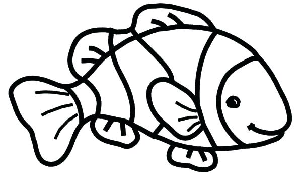 600x355 Fish Coloring Pages Clown Fish Coloring Pages Printable Fish