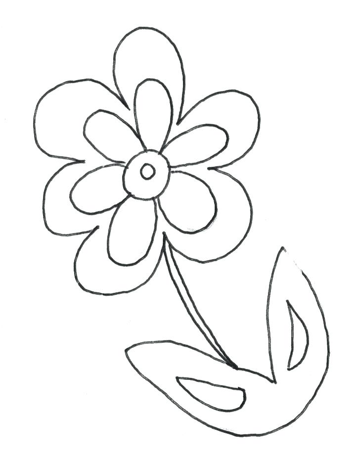 720x940 Flower Printable Coloring Pages Flower Coloring Pages For Kids