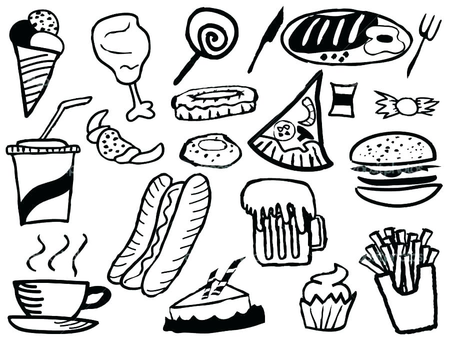 900x675 Coloring Pages Food Printable Food Coloring Pages Breakfast