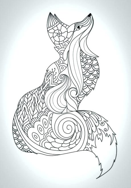 460x659 Printable Coloring Pages For Kids Fox Coloring Pages Free