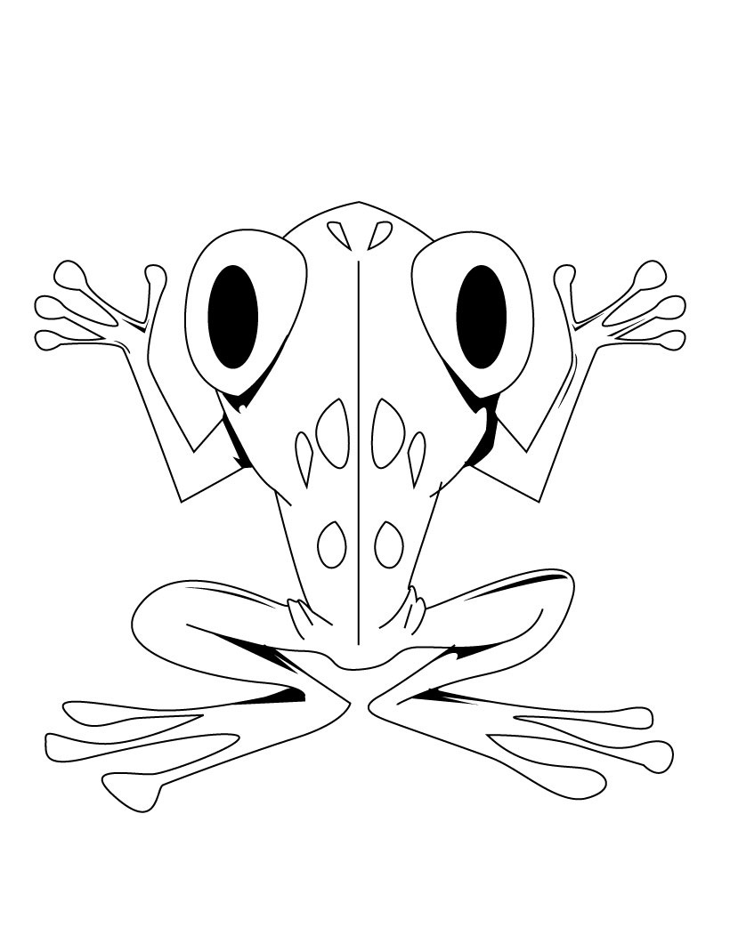 820x1060 Free Printable Frog Coloring Pages For Kids