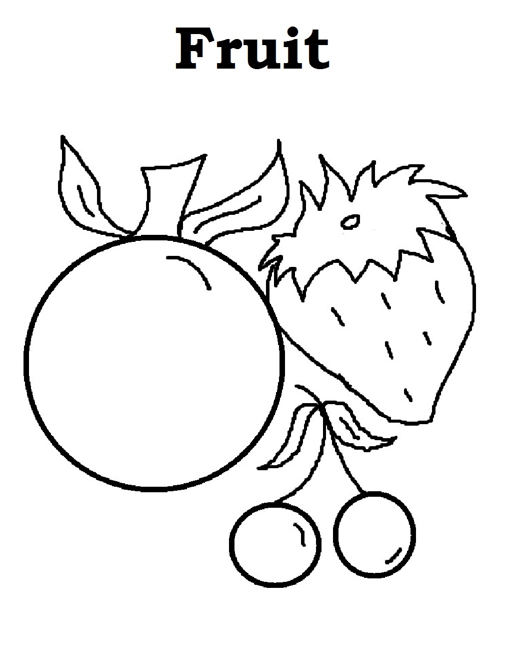 1020x1320 Free Printable Fruit Coloring Pages For Kids