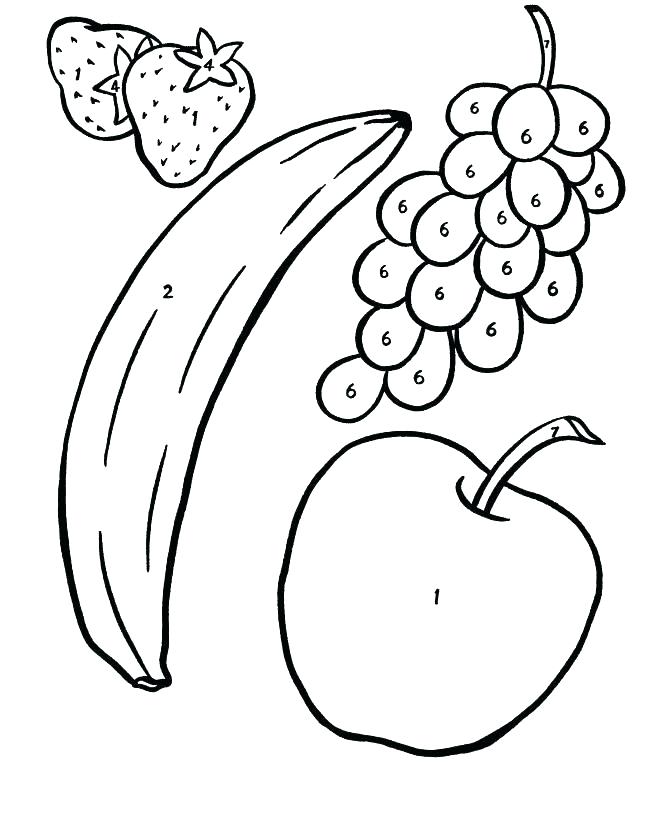 670x820 Fresh Fruit Coloring Page Fresh Fruit Coloring Page Fruit