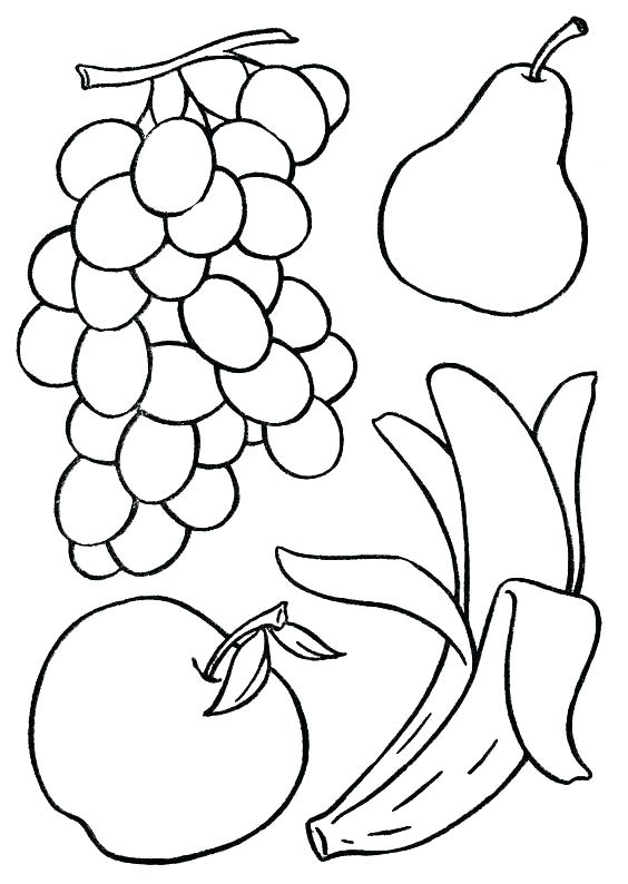 564x794 Fruit Basket Coloring Pages