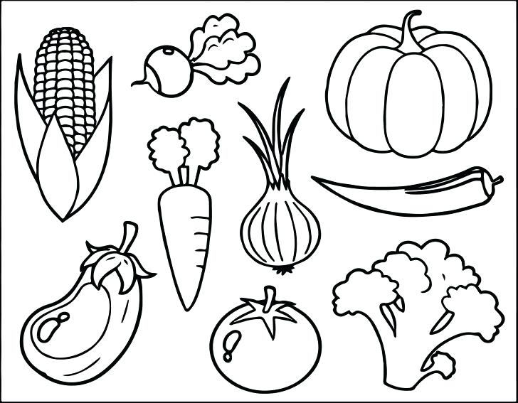 728x567 Free Printable Vegetable Coloring Pages Fruits And Vegetables Free