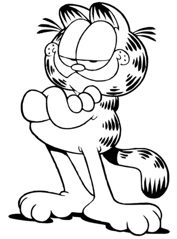 711x960 Get This Easy Printable Garfield Coloring Pages For Children !