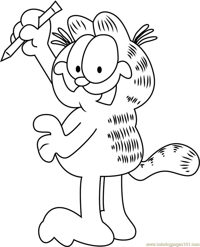 800x987 Halloween Garfield Coloring Pages Scooby Printable General