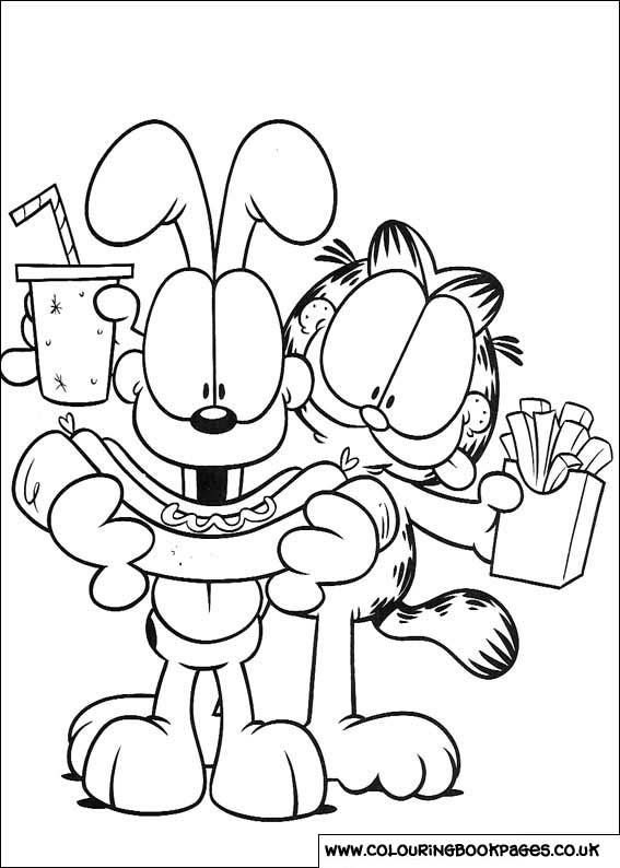 567x794 Printable Garfield Coloring Pages For Kids