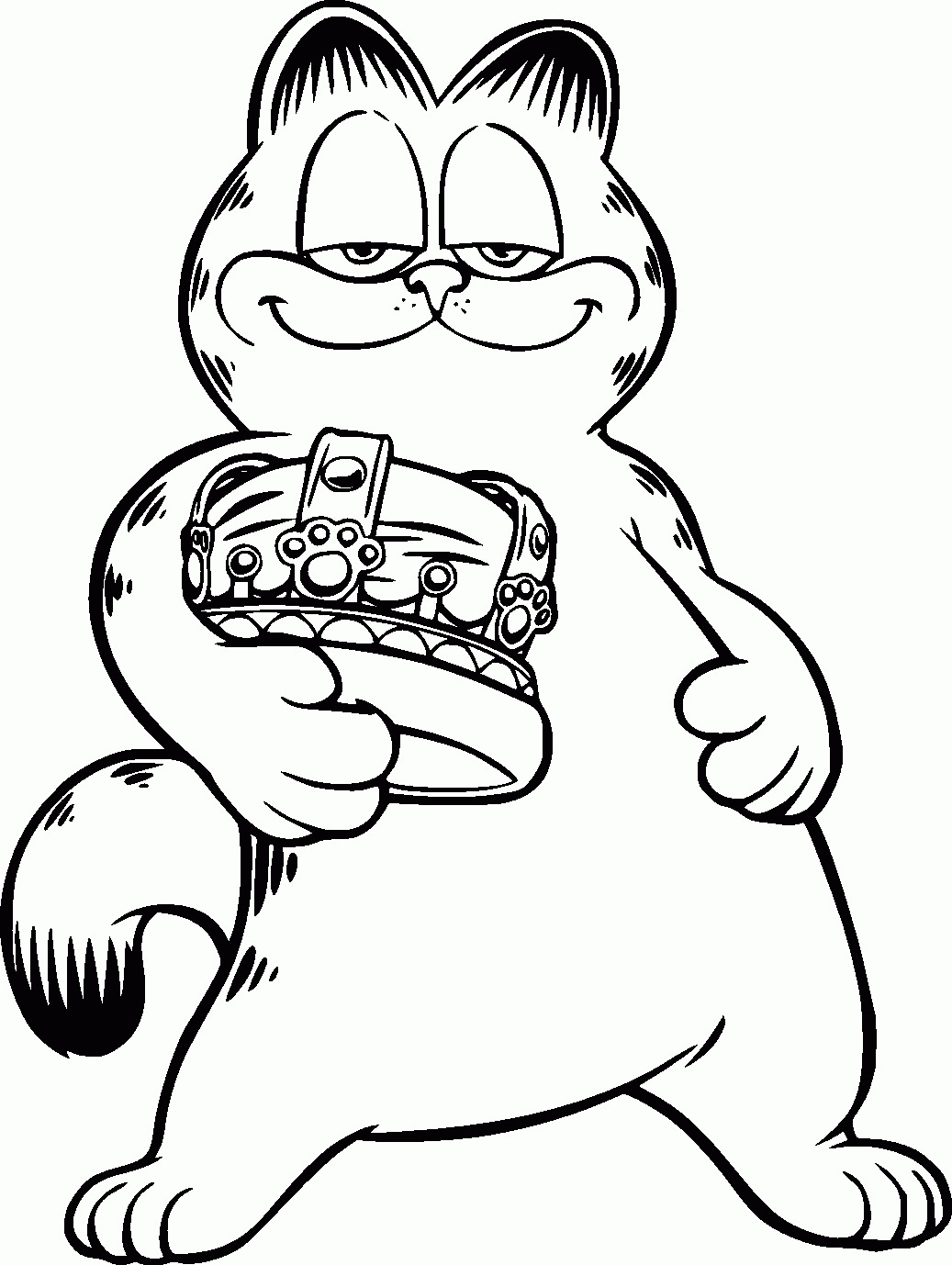 1037x1378 Shocking Garfield The Cat Coloring Pages For Kids Styles