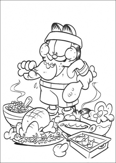 374x525 Garfield Coloring Sheets Printable Coloring Pages