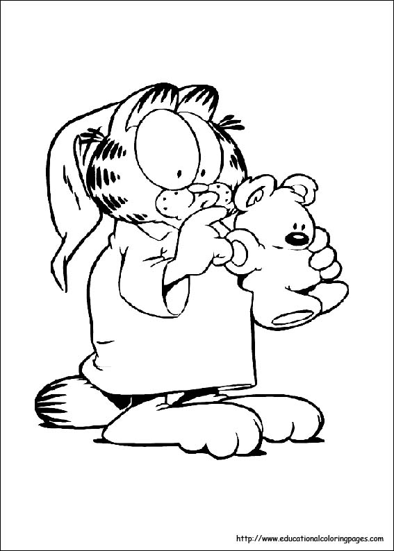 567x794 Coloring Pages For Kids Garfield Coloring Pages