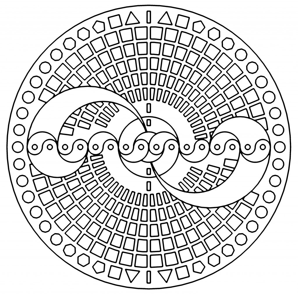 1024x1010 Free Printable Geometric Coloring Pages For Kids