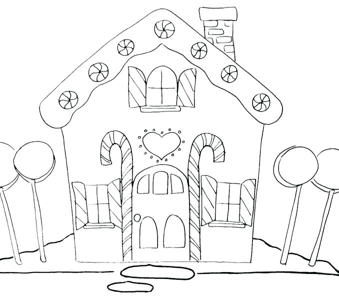 Printable Gingerbread House Coloring Pages at GetDrawings | Free download