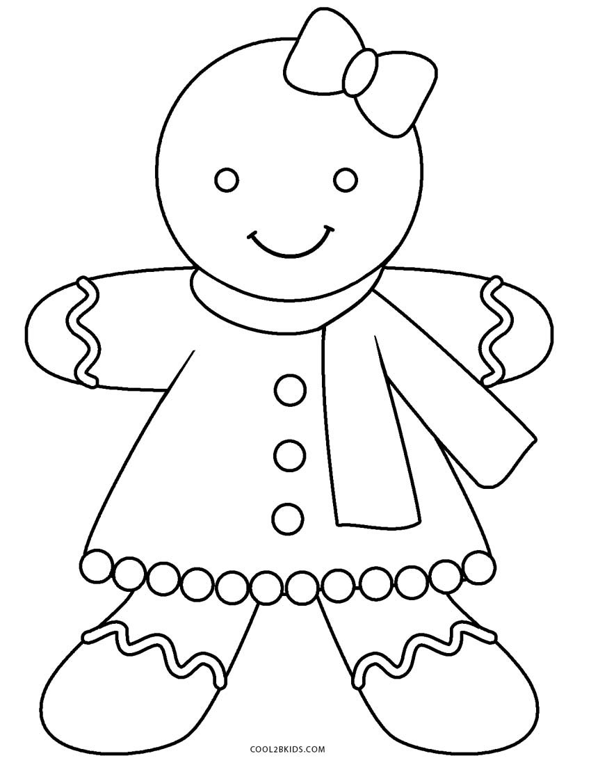 850x1100 Gingerbread Man Coloring Pages Page At Cute Wagashiya