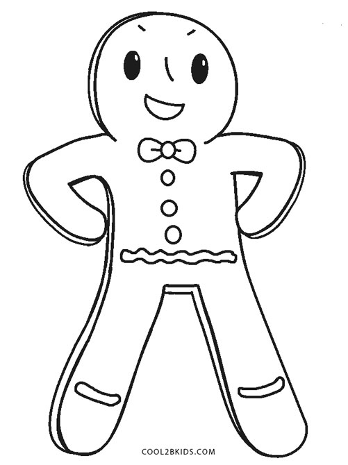 501x670 Free Printable Gingerbread Man Coloring Pages For Kids