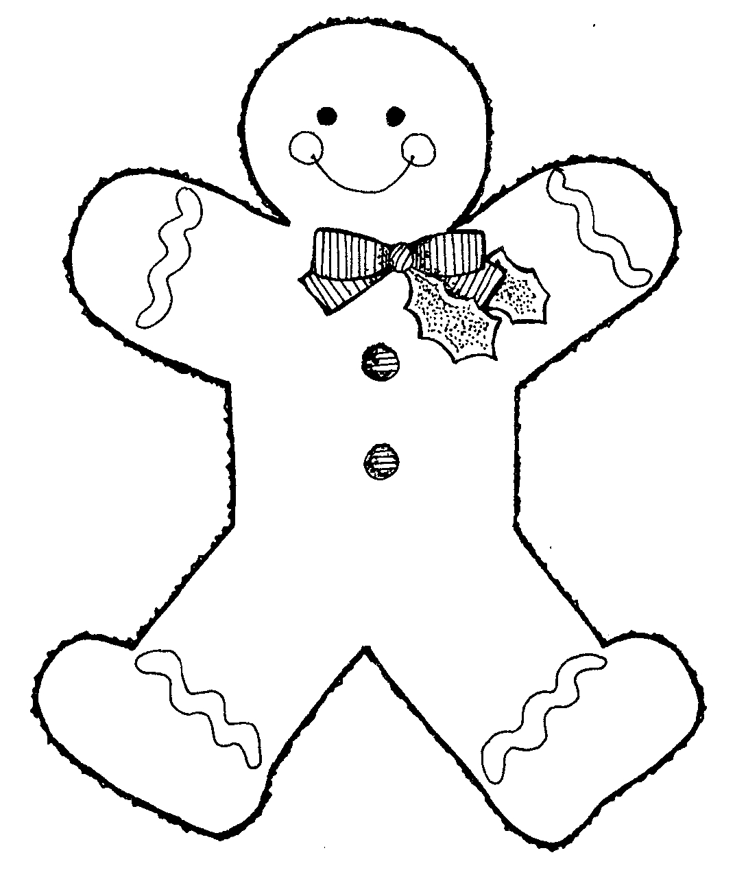 1072x1281 Free Printable Gingerbread Man Coloring Pages For Kids