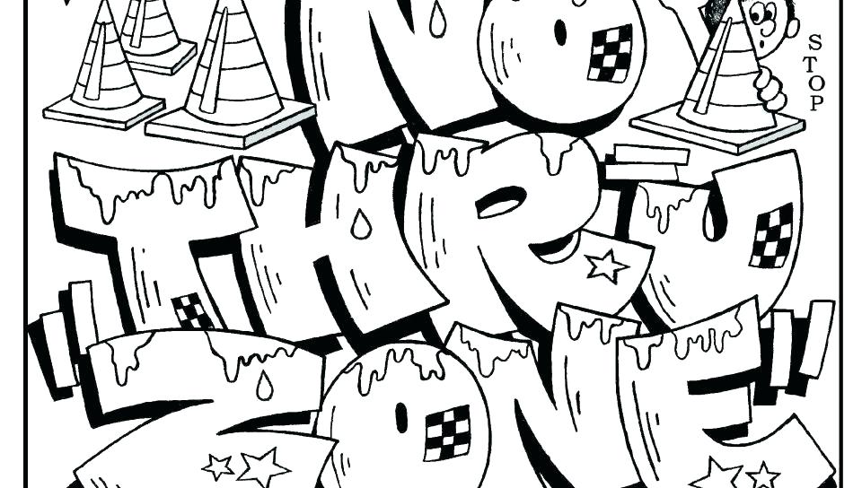 Printable Graffiti Coloring Pages At GetDrawings | Free Download