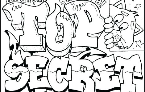 470x300 Coloring Pages Of Names Printable Graffiti Coloring Pages Graffiti