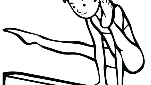 585x329 Gymnastics Color Pages Gymnastics Coloring Pages Free Printable