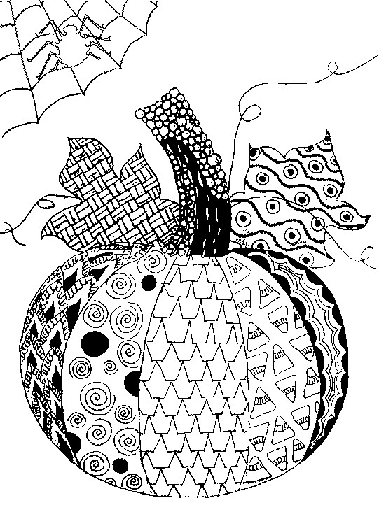 541x722 Halloween Coloring Pages For Adults Printable Free Adult Halloween
