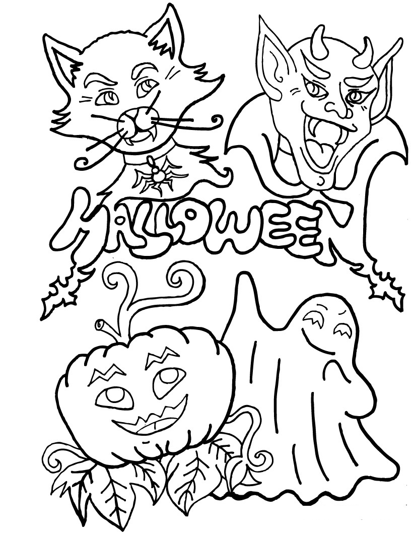 820x1060 Luxury Halloween Coloring Sheets Kids Information And Ideas