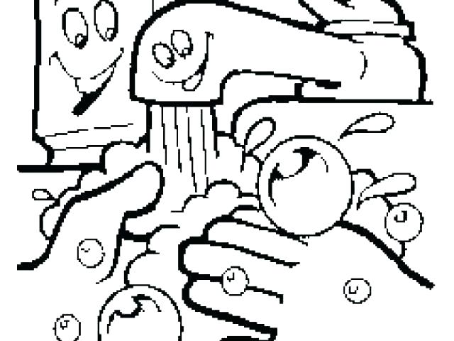 640x480 Washing Hands Coloring Page Hand Washing Steps Coloring Page Hand