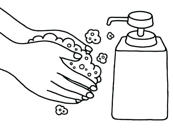 600x443 Free Printable Hand Washing Coloring Pages Coloring Ideas Pro
