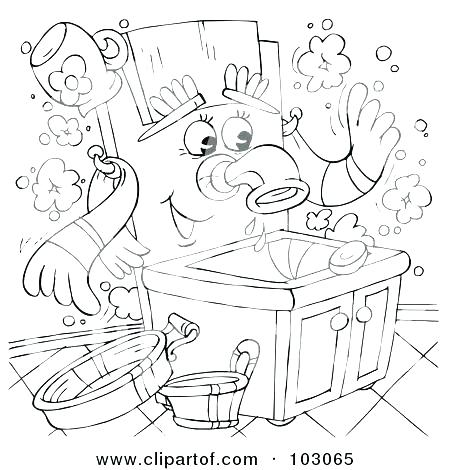 450x470 Printable Hand Washing Coloring Pages Jgheraghty Site