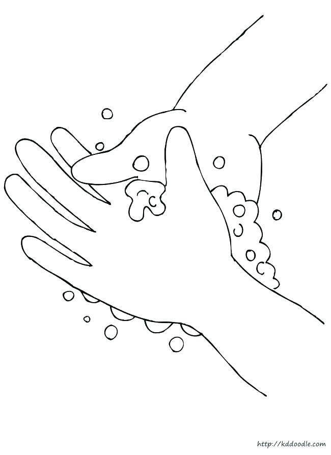 650x893 Hand Washing Coloring Page Coloring Pages Hand Washing Coloring