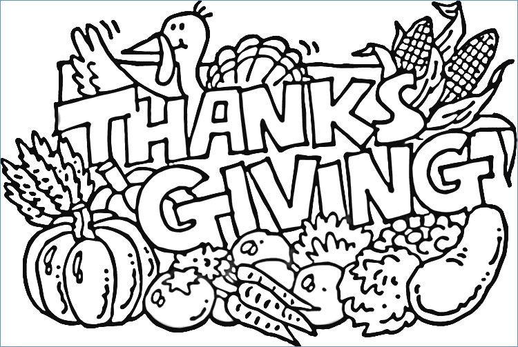 750x503 Printable Happy Thanksgiving Coloring Pages