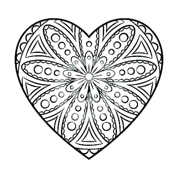 600x600 Free Heart Coloring Pages Free Heart Coloring Pages Heart Coloring