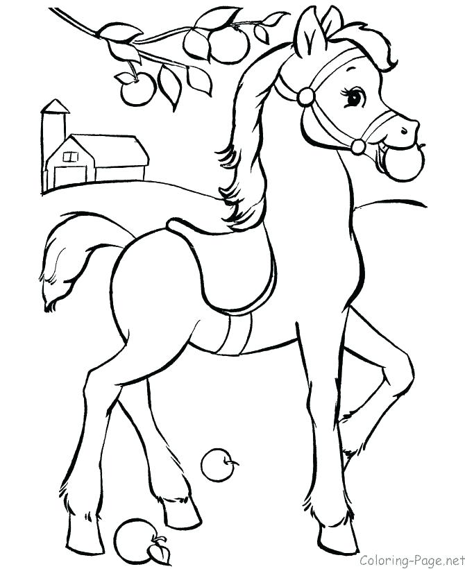 670x820 Horse Coloring Pages Beautiful Horse Coloring Pages For Kids