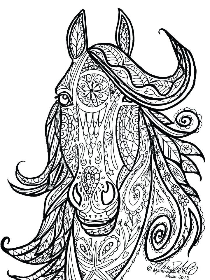 Printable Horse Coloring Pages For Adults at GetDrawings | Free download