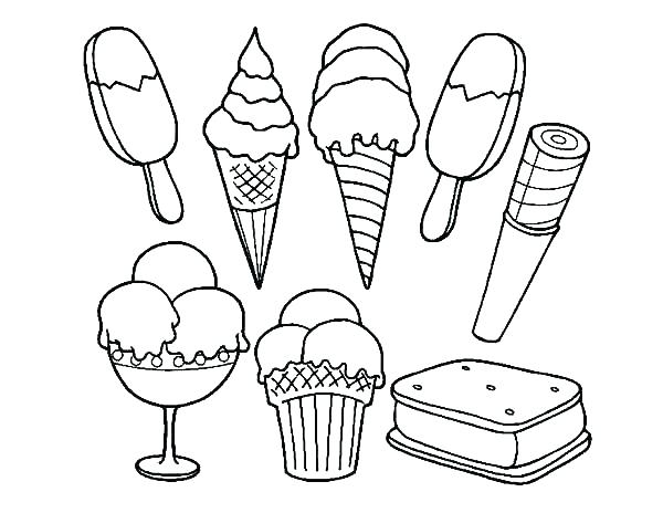 600x464 Ice Cream Coloring Pages Printable Coloring Pages For Girls