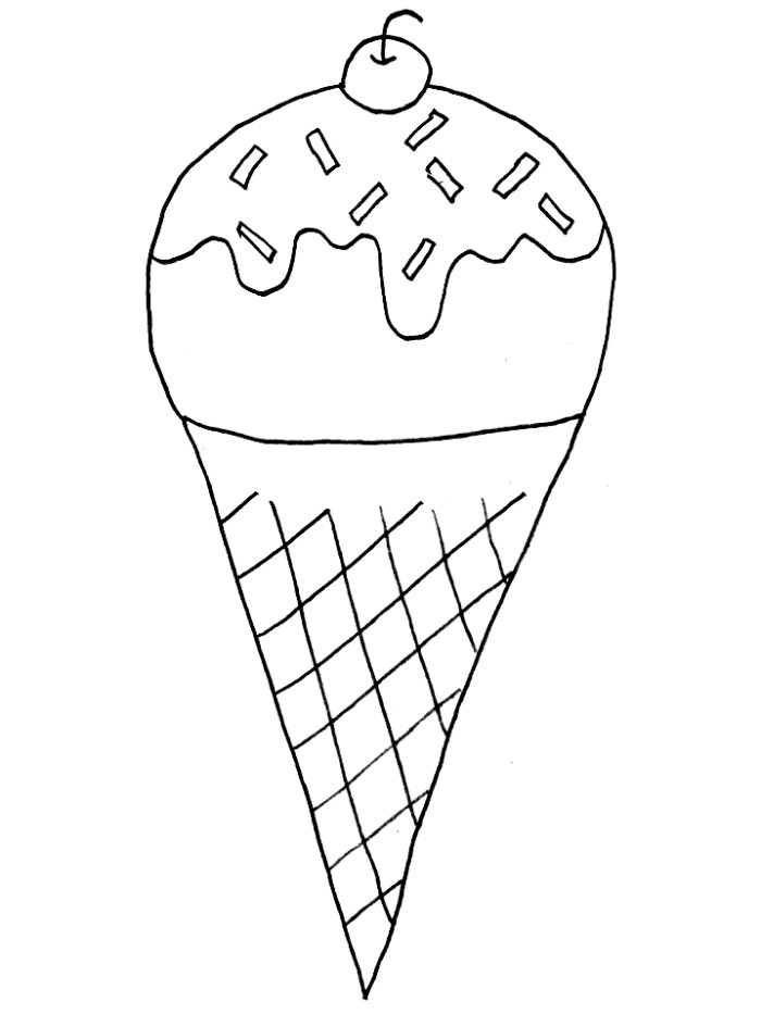 700x933 Lovely Ice Cream Cone Printable Coloring Pages Gallery Diy