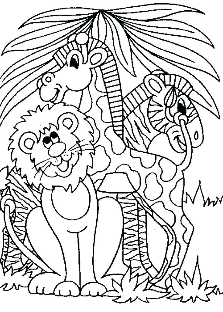 734x1024 Safari Coloring Pages Safari Animal Coloring Pages Printable