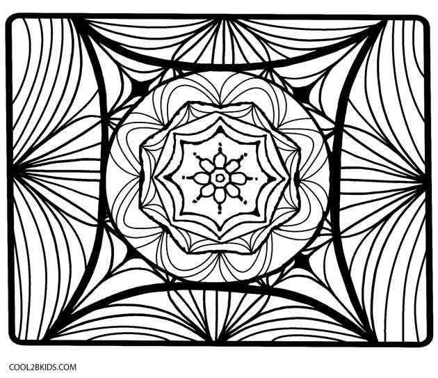 630x543 Printable Kaleidoscope Coloring Pages For Kids