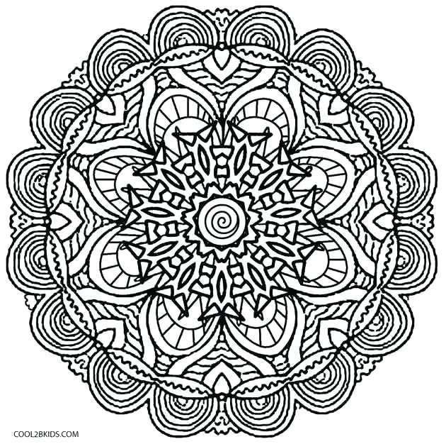 630x626 Printable Kaleidoscope Coloring Pages For Kids Optical Illusion