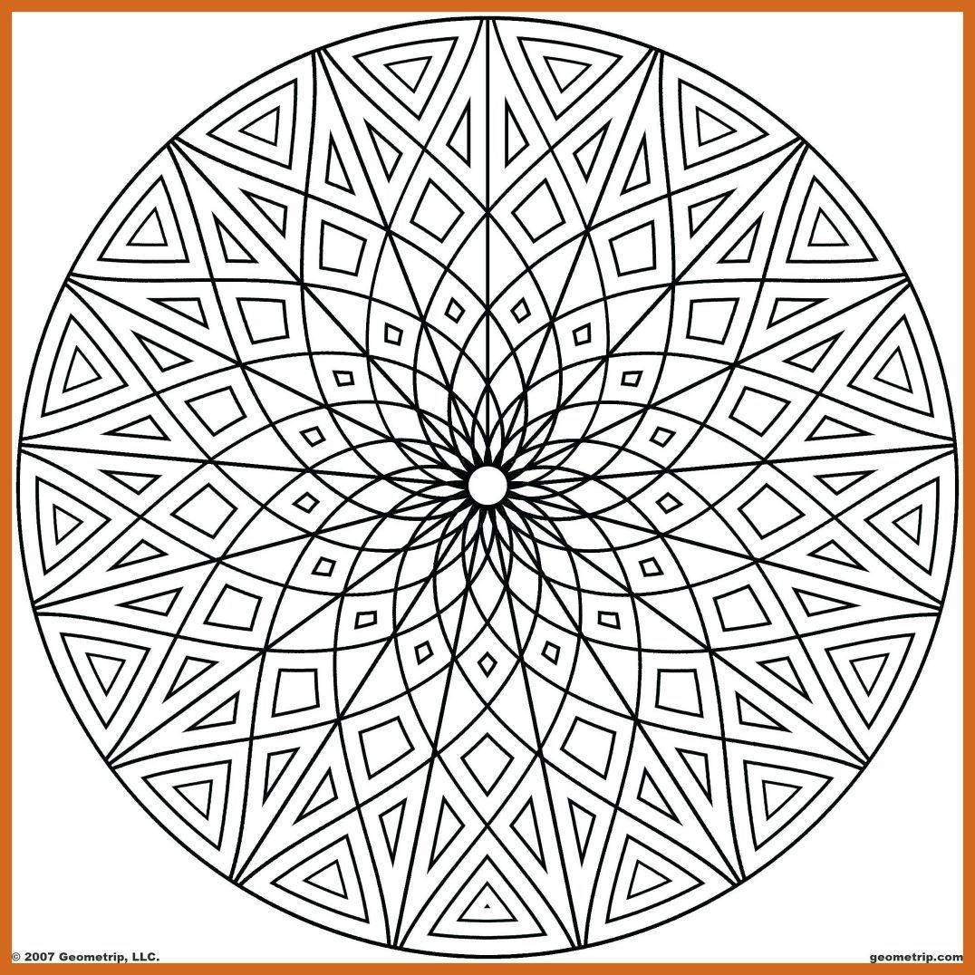 1076x1076 The Best Coloring Pages Kaleidoscope Adults Mandala Hard