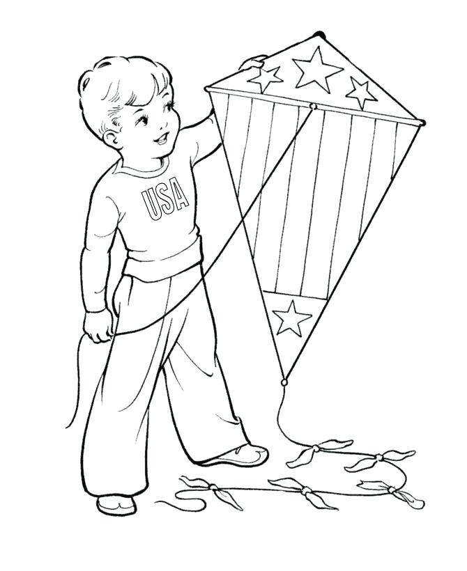 670x820 Kite Pictures To Color Free Printable Kite Coloring Pages For Kids