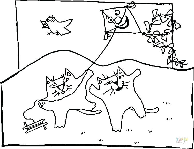 750x576 Kites Coloring Pages Kites Coloring Pages Click The Cats And Kites