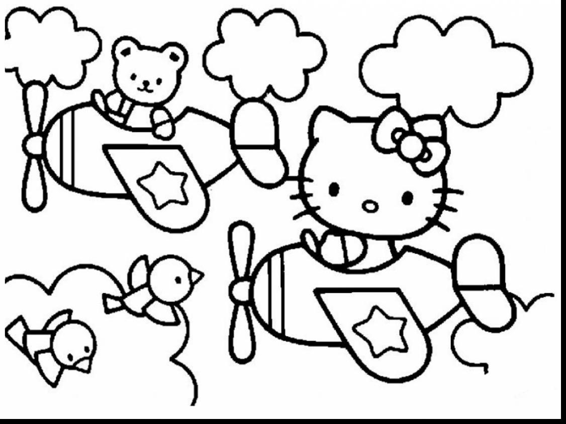 1126x844 Hello Kitty Birthday Coloring Pages