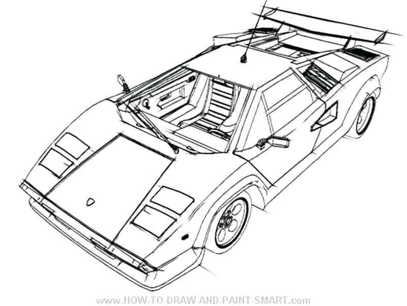 800x601 Lamborghini Countach Coloring Pages To Print For Free Lamborghini