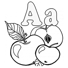 230x230 Letter A Coloring Pages