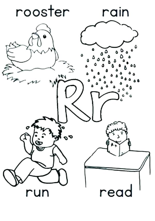 600x856 Letter Coloring Pages Printable Letter R Coloring Page Letter R