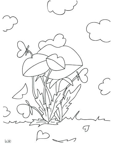 367x480 Lips Coloring Pages Lips Like Flowers Coloring Page Free Printable