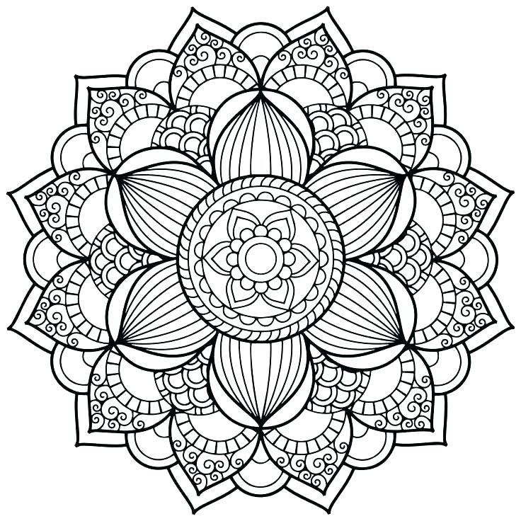 736x736 Free Printable Mandalas Coloring Pa Online Mandala Pages Sheet