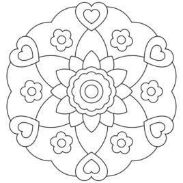 268x268 Kids Mandala Coloring All About Coloring Pages