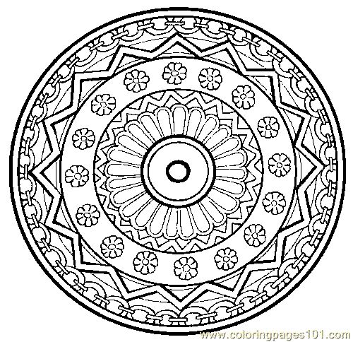500x484 Free Mandala Coloring Pages To Print Printable Mandala Coloring