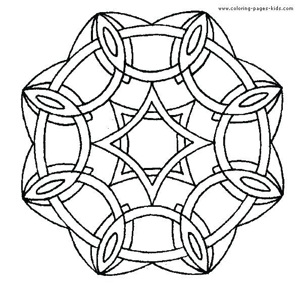 590x571 Color Page For Kids Easy Mandala Coloring Pages Mandala Coloring